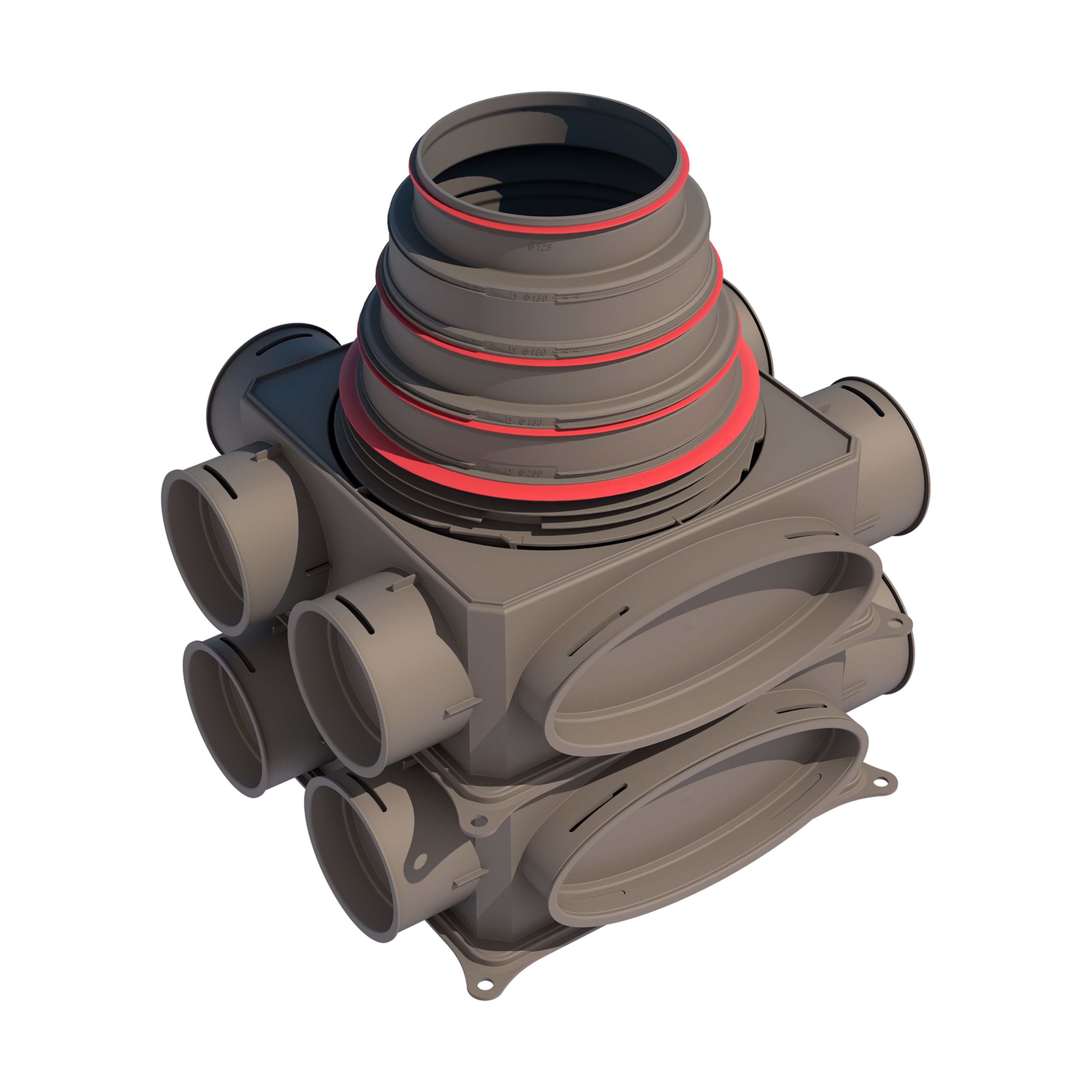 Ubbink France - Caisson de distribution Air Excellent DB212V125-200VE 12 piquages