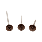 Ubbink France - Vis inox long.80mm marron RAL 8028 Torx
