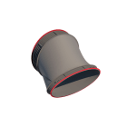 Ubbink France - Connexion latérale D160 pour caisson de distribution DB206