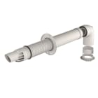 Ubbink France - Kit N°2 Terminal horizontal Renofit + coude D60/100 - D60/100mm condensation