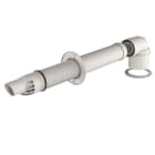 Ubbink France - Kit N°3 Terminal horizontal Renofit + coude D80/125 - D60/100mm condensation