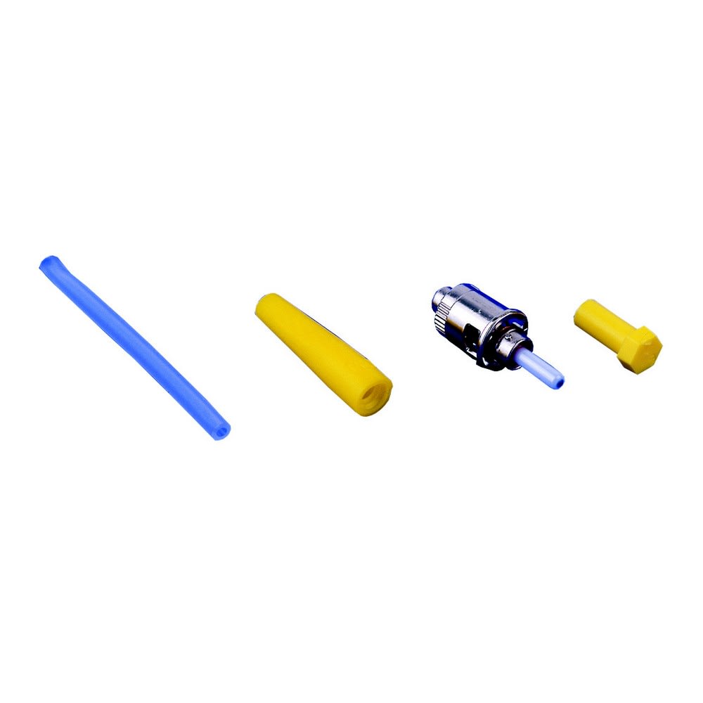Corning - Connecteur ST monomode Hot Melt 126 manchon jaune - Conditionnement par 60