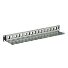 Corning - Panneau 24 ports 1U alu noirRJ45, non equipe de connecteurs