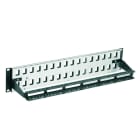 Corning - Panneau 48 ports 2U alu noir RJ45, non équipé de connecteurs