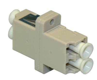 Corning - Raccord LC duplex multimode beige avec empreinte simplex SC