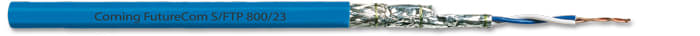 Corning - Câble Catégorie 7 S/FTP LSZH-3 AWG23 Dca 500M 4 paires Gaine bleue