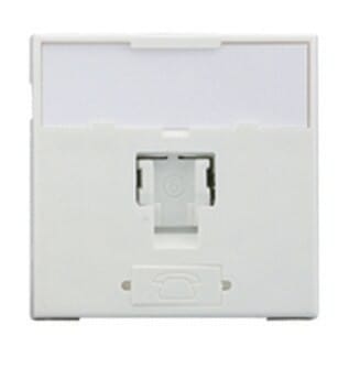 Corning - Face avant 45x45 pour 1 RJ45 (ancienne réf FP4MF1KBND)