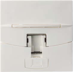 Corning - Prise RJ45 Cat5e FTP 9 Points 45x45, Blanc (ancienne réf K5EF45W)