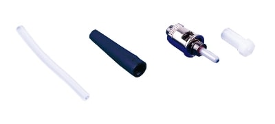 Corning - Connecteur ST Hot Melt 125 + manchon noir - Conditionnement par 60