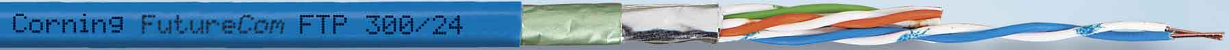 Corning - Câble Catégorie 5E F/UTP LSOH-3 AWG24 Eca 1000M 4 paires Gaine bleue
