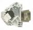 Corning - Plaque fin. Mod. Rail DIN gche dte pour RJ45