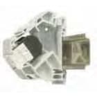 Corning - Plaque fin. Mod. Rail DIN gche dte pour RJ45