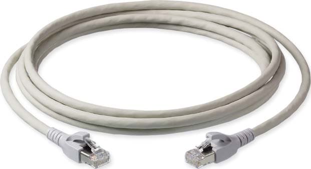 Corning - Cordon Catégorie 6A, S/FTP AWG 26 LSZH Gris, 2xRJ45, 4 paires, 4m