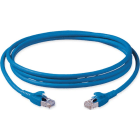 Corning - Cordon Catégorie 6A, S/FTP AWG 26 LSZH Bleu, 2xRJ45, 4 paires, 4m