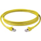 Corning - Cordon Catégorie 6A, S/FTP AWG 26 LSZH Jaune, 2xRJ45, 4 paires, 2m
