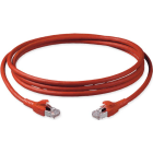 Corning - Cordon Catégorie 6A, S/FTP AWG 26 LSZH Rouge, 2xRJ45, 4 paires, 1m