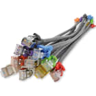 Corning - Cordon Catégorie 6, S/FTP AWG 27 LSZH Bleu, 2xRJ45, 4 paires, 1m