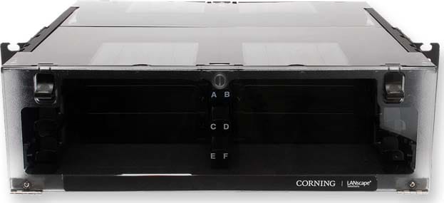 Corning - Tiroir optique coulissant 3U CCH pour 6 panneaux ou K7 CCH (horizontal), noir