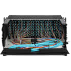 Corning - Tiroir optique fixe 4U CCH pour 12 panneaux ou K7 CCH (horizontal), noir