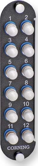 Corning - Panneau optique CCHE-CP avec 6 raccords ST simplex MM inserts ceramique