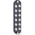 Corning - Panneau optique CCHE-CP avec 6 raccords ST simplex monomode pour 6 fibres