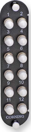 Corning - Panneau optique CCHE-CP avec 12 raccords ST MM G50KE/G62,5 pour 12 FO