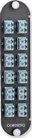 Corning - Panneau optique CCHE-CP avec 6 raccord LC duplex MM G50 pour 12 fibre OM3