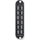 Corning - Panneau optique CCHE-CP avec 12 raccords LC duplex MM G50 pour 24 fibres