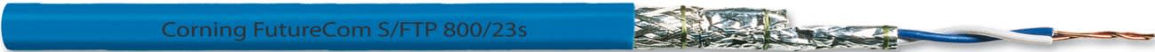 Corning - Câble Catégorie 7 S/FTP LSZH-1 AWG23 Dca 250M 4 paires Gaine bleue