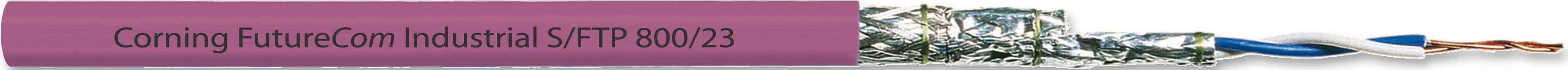 Corning - Câble Catégorie 7 S/FTP Industriel PUR AWG23 Fca 1000M 4 paires Gaine violette