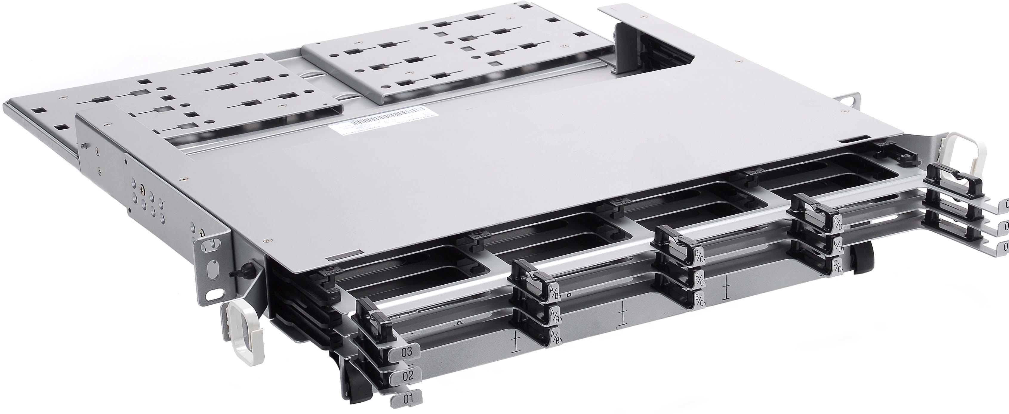 Corning - Tiroir EDGE 1U pour 12 modules EDGE et jusqu'à 144 fibres