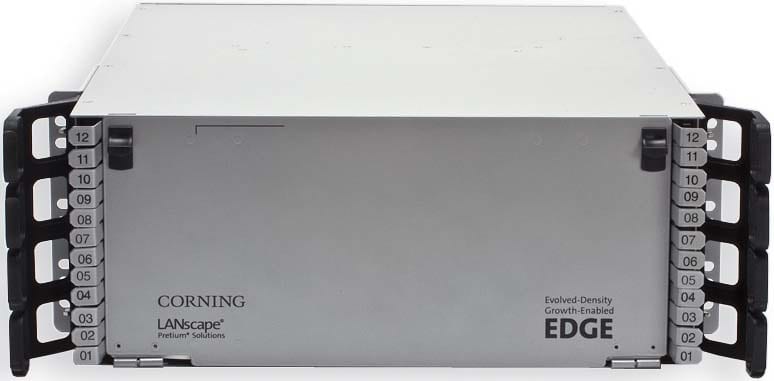 Corning - Tiroir EDGE 4U pour 48 modules EDGE et jusqu'à 576 fibres