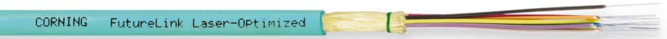 Corning - Câble MIC 12fo OM3 - structure serrée - intérieur - Cca