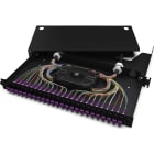 Corning - Tiroir optique LAN1, 1U avec 6 raccords LC dupl. MM auto-obtur. pour 12FO -NO