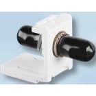 Corning - Module raccord blanc pour 1 raccord ST multimode OM2