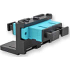 Corning - Module raccord noir pour 1 raccord SC duplex multimode OM3/OM4 aqua
