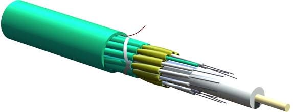 Corning - Câble breakout int. str. serrée (2 mm) 12 FO OM4 TB3, Dca-s1a,d1,a1