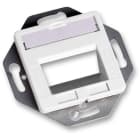 Corning - Plaque murale cuivre, 2 ports, inclinée, pour 2 x modules LAN