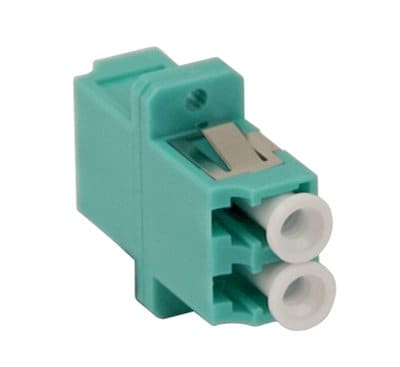 Corning - Raccord LC aqua OM3/OM4 duplex multimode avec empreinte simplex SC
