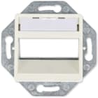 Corning - Plaque murale cuivre, 3 ports, inclinée, xs500 Keystone, 50x50 mm, blanc