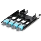 Corning - Module de raccordement EDGE avec 4 raccord MTP multimode 50µ aqua pour 48 fibres