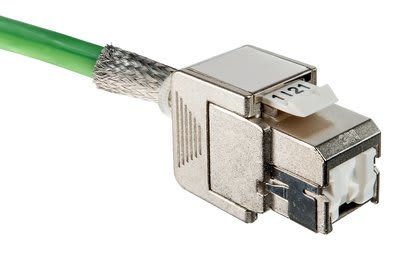 Corning - Connecteur RJ45 E500S Catégorie 6A STP Blindé, Lot de 8 pièces (OCK6ASE8)