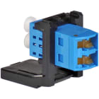 Corning - Module raccord blanc pour 1 raccord LC/UPC duplex monomode auto-obturants bleu
