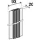 Corning - Rail aluminium HPUL pour modules CAD, Longueur 2 mètres