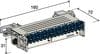 Corning - Module RIM 8 paires a coupure BLANC - Connexion CAD doublefourche - 160x72x16mm