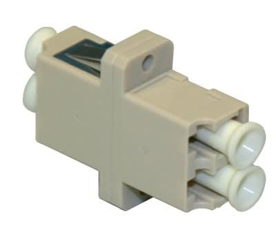 Corning - Raccord LC duplex multimode beige avec empreinte simplex SC