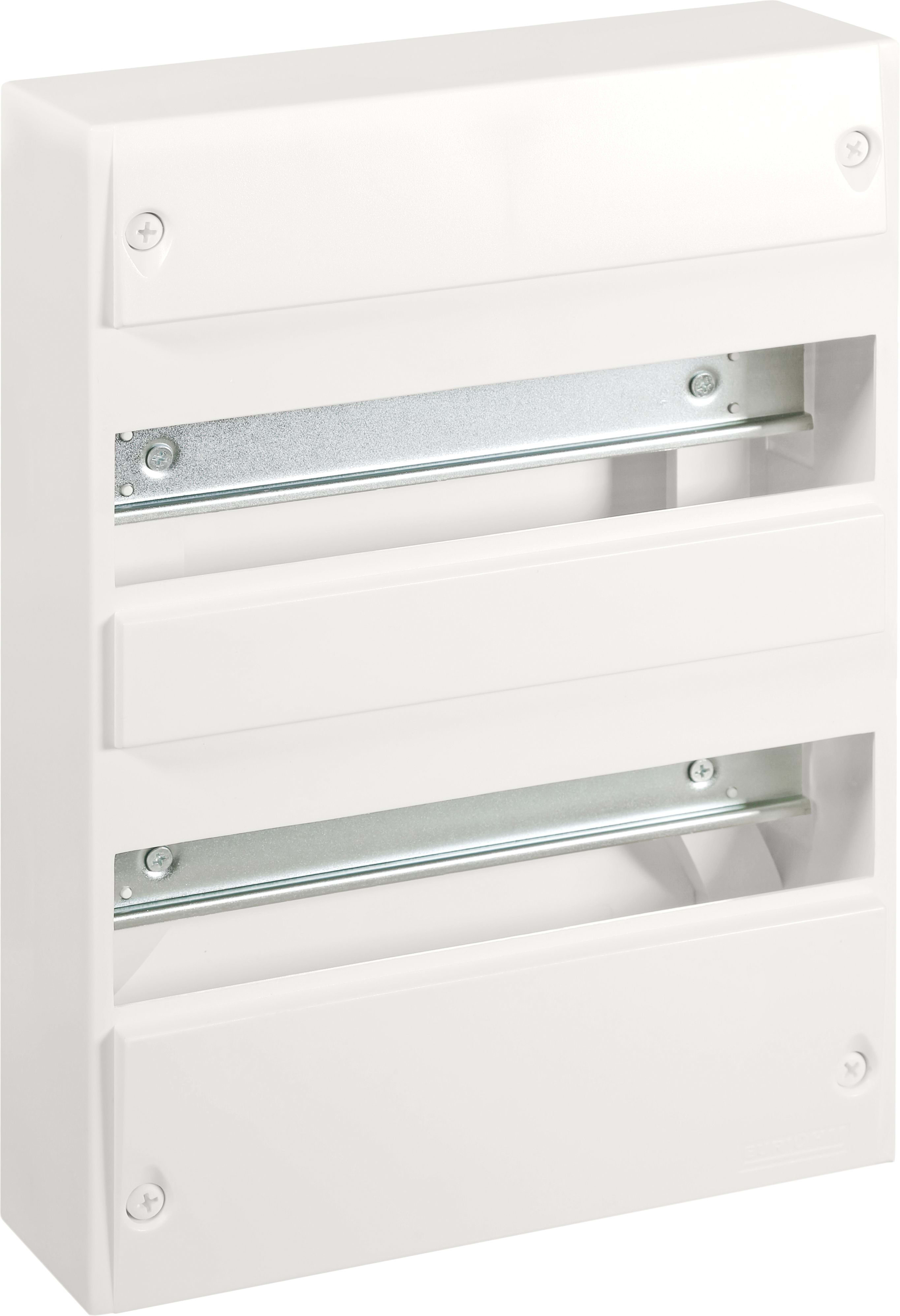 Eur Ohm - Coffret 26 modules 2 rangées avec bornier P+N+T