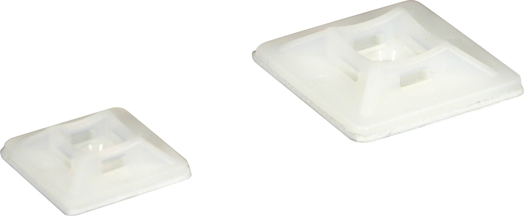 Eur Ohm - Embase adhésive 5,4 mm blanche