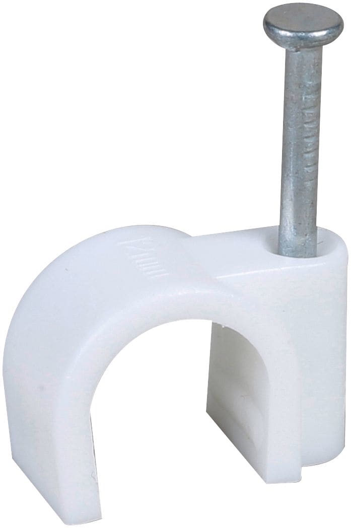 Eur Ohm - Attache 12 mm blanche