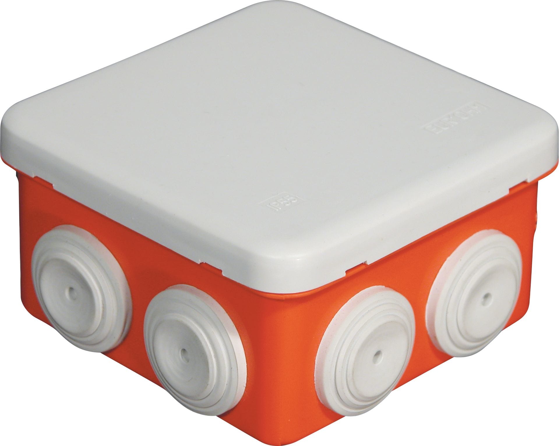 Eur Ohm - Bte rouge pour circuits de sécurité IP55 80x80x45mm - 960°C